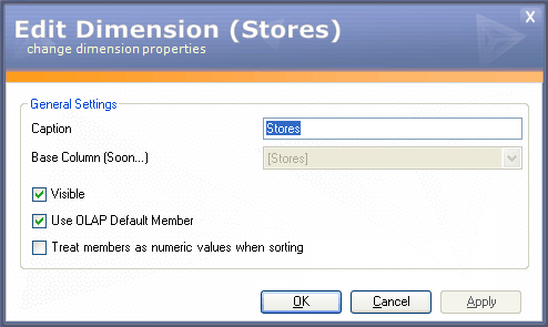 Edit Olap Dimension